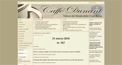 Desktop Screenshot of caffedunant.it